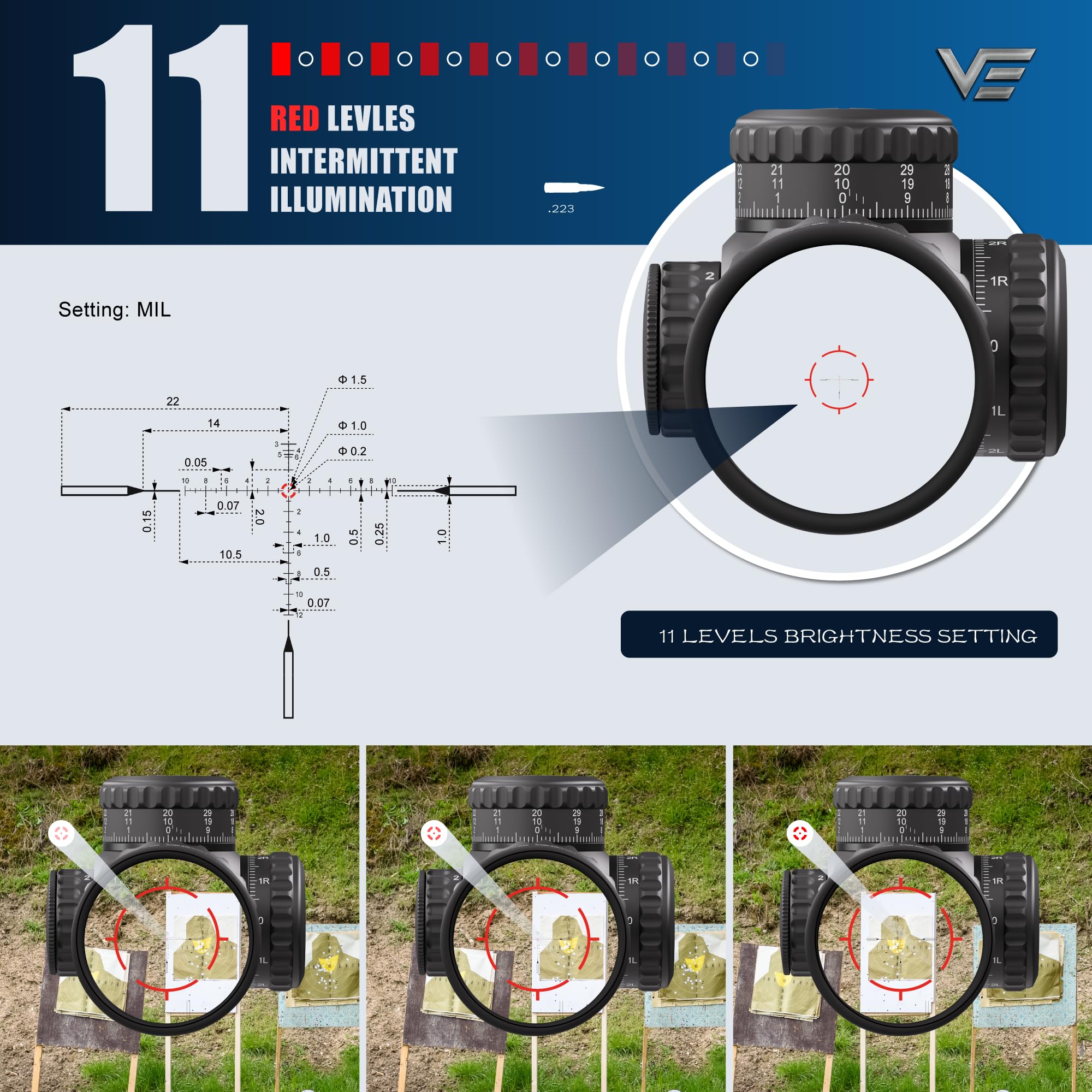 Amazon.co.jp: ベクターオプティクス ライフルスコープ Continental